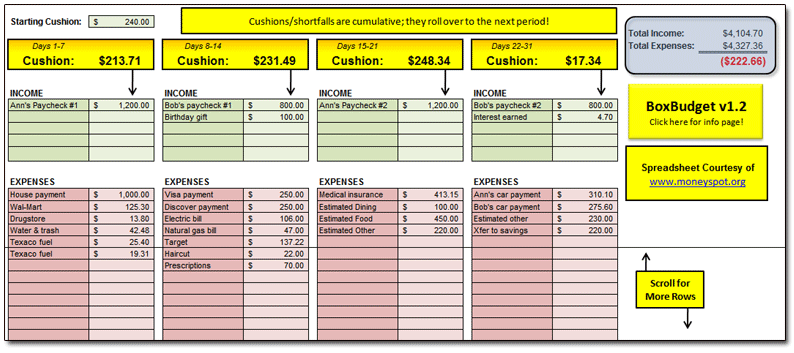 Excel Spreadsheet Template For Taxes