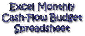 Excel Monthly Cash-Flow Budget Spreadsheet