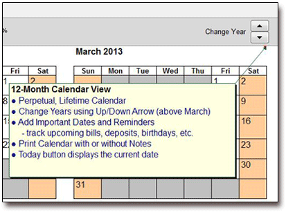 Calendar Comment