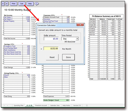 Monthly Conversion Calculator