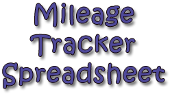 Mileage Tracker Spreadsheet