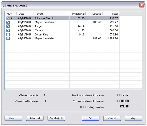 Account Reconcile Tool