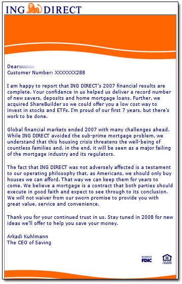 ING's 2008 Email
