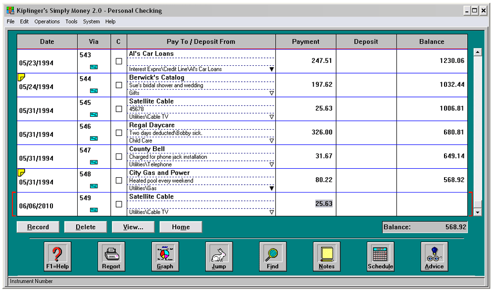 Kiplinger family records organizer software