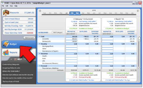 YNAB 3 Budget Desktop - Click to Enlarge