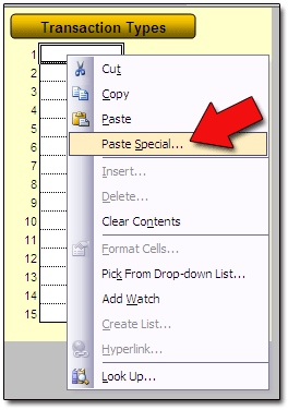 Place your cursor in the correct cell in the second worksheet and select PASTE SPECIAL.
