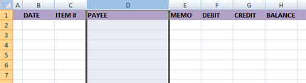 Column D is now much wider.