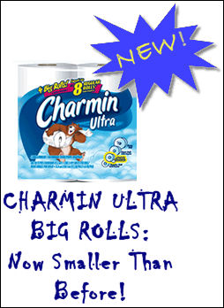 NEW CHARMIN BIG ROLLS! SMALLER THAN BEFORE!