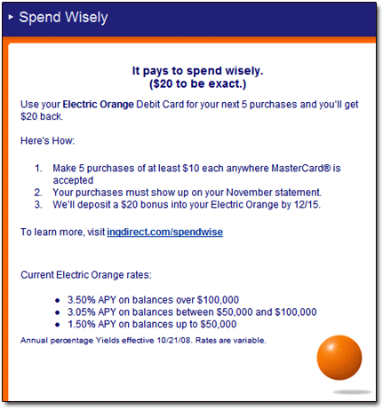 Electric Orange Offer